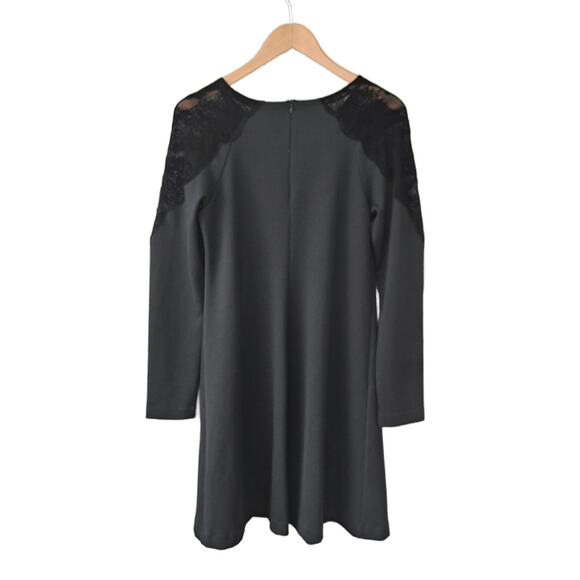 PIETRO BRUNELLI Black Maternity A-line Dress Small Lace Shoulder Office Party - Picture 8 of 12